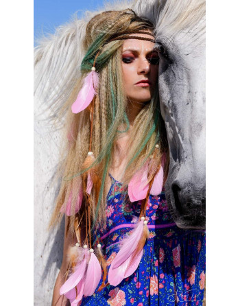 ♡ Bandeau headband plumes...